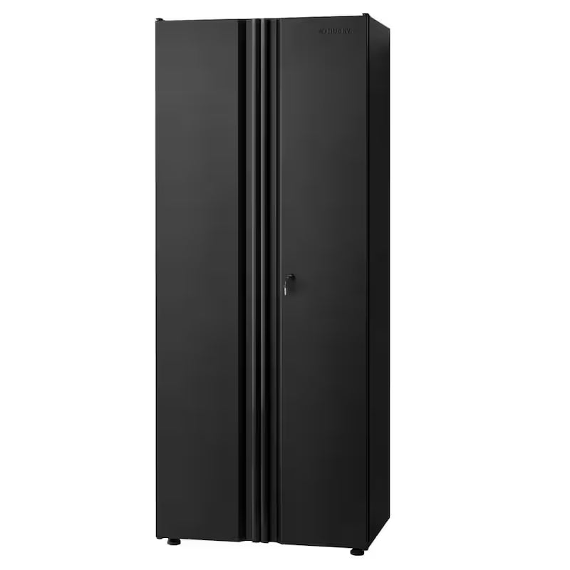 7-Piece Welded Steel Garage Storage System in Black D1076