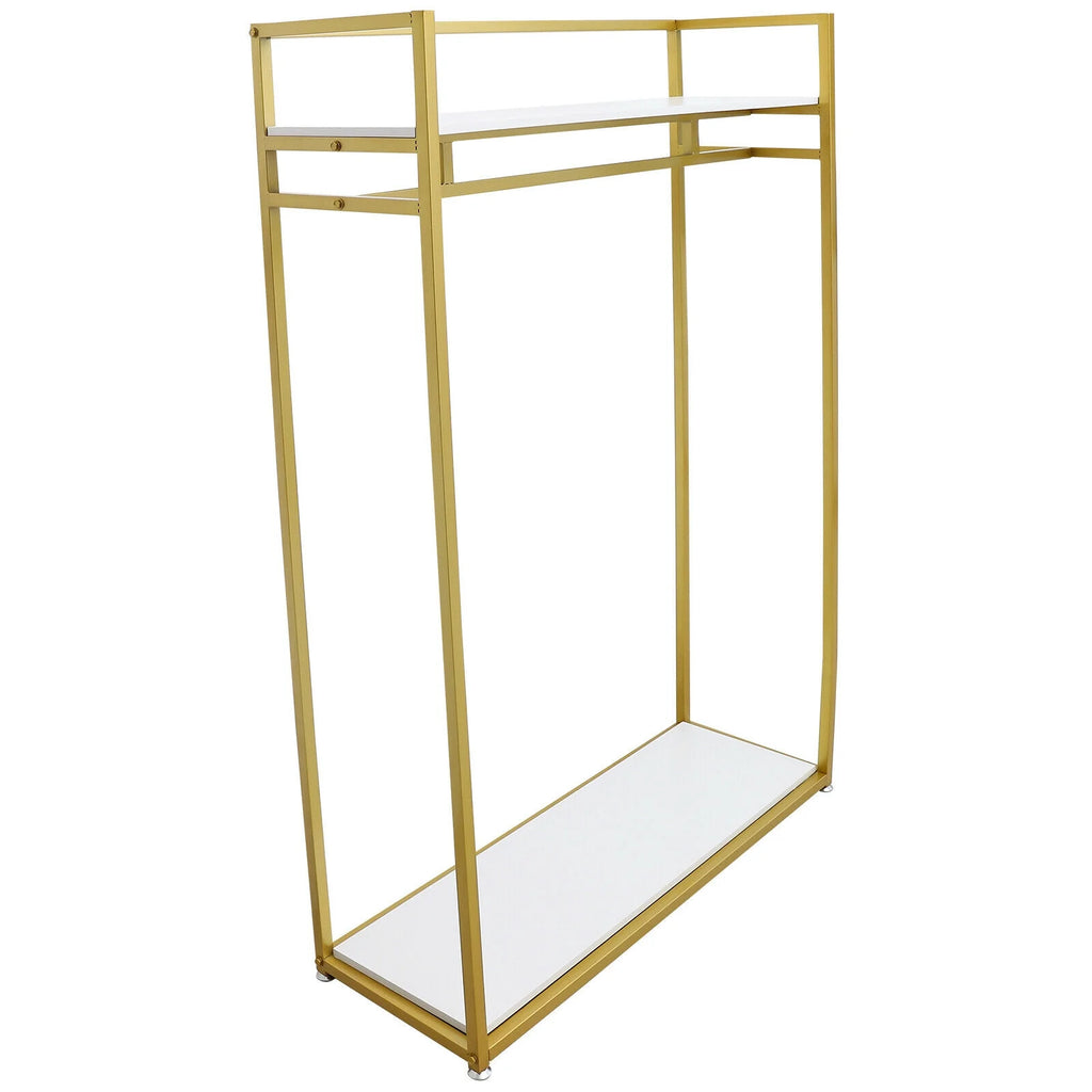 Gold Metal Clothes Rack Q508