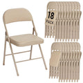 6 Pack Gray Folding Chairs with Padded Cushion and Steel Frame W552