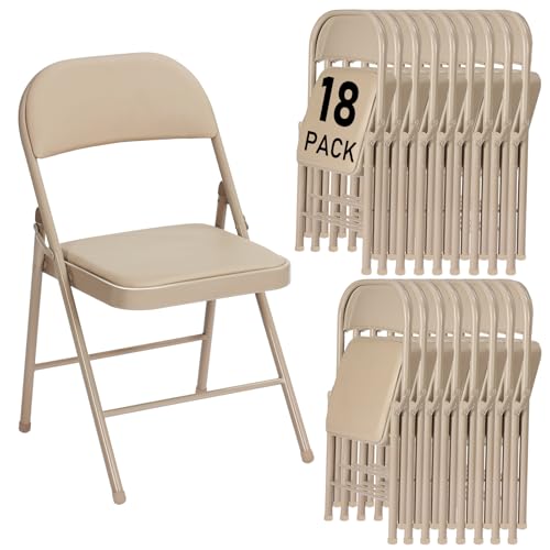 6 Pack Gray Folding Chairs with Padded Cushion and Steel Frame W552