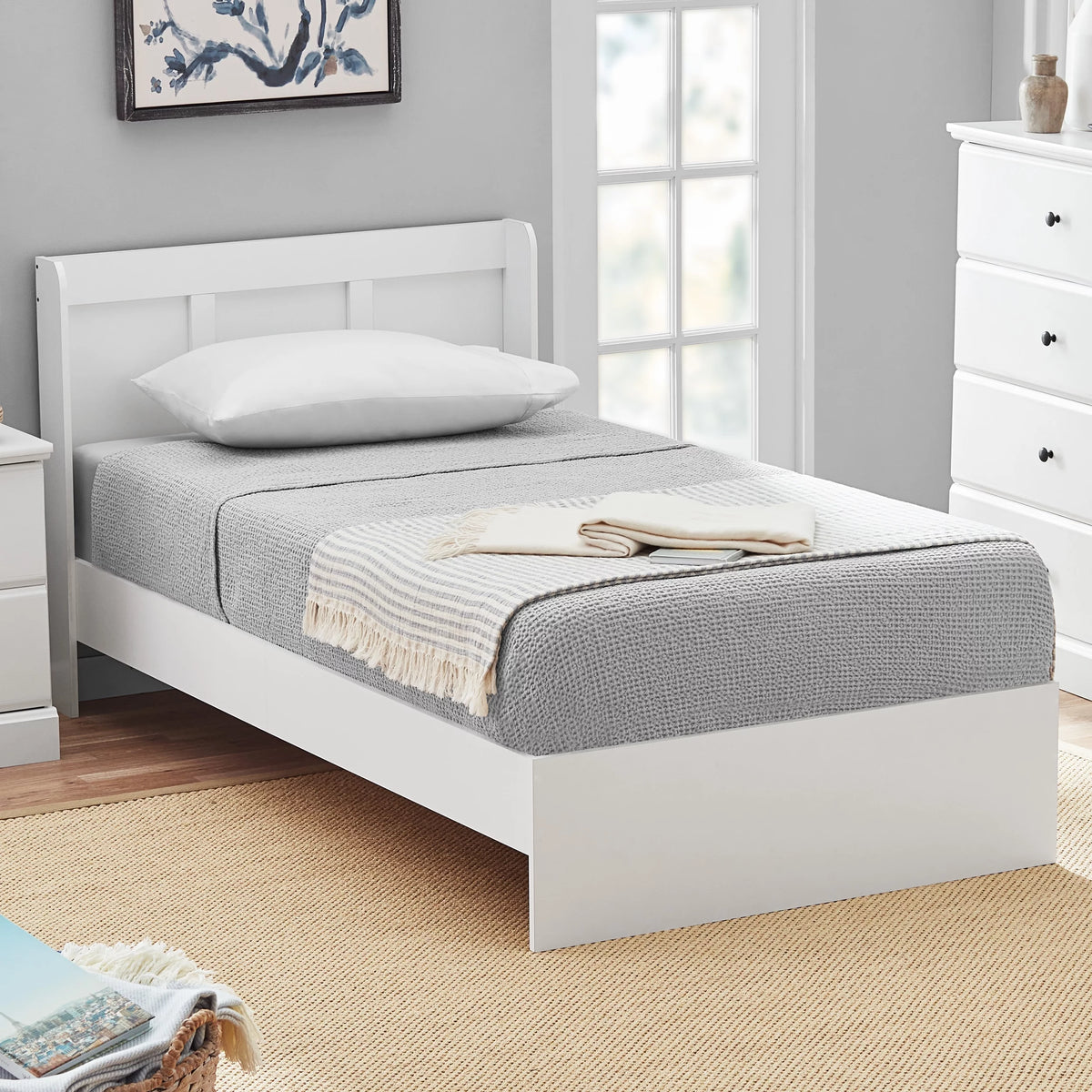 Twin Bed with Headboard W7195