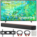 65 inch Crystal UHD 4K Smart TV with Soundbar, TV Wall Mount Bracket and Surge Adapter I1969