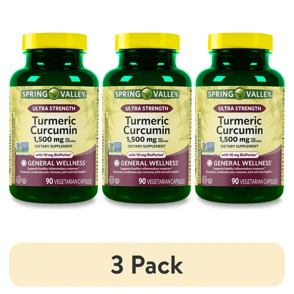 Turmeric Curcumin 1,500 mg Vegetarian Capsules I557949