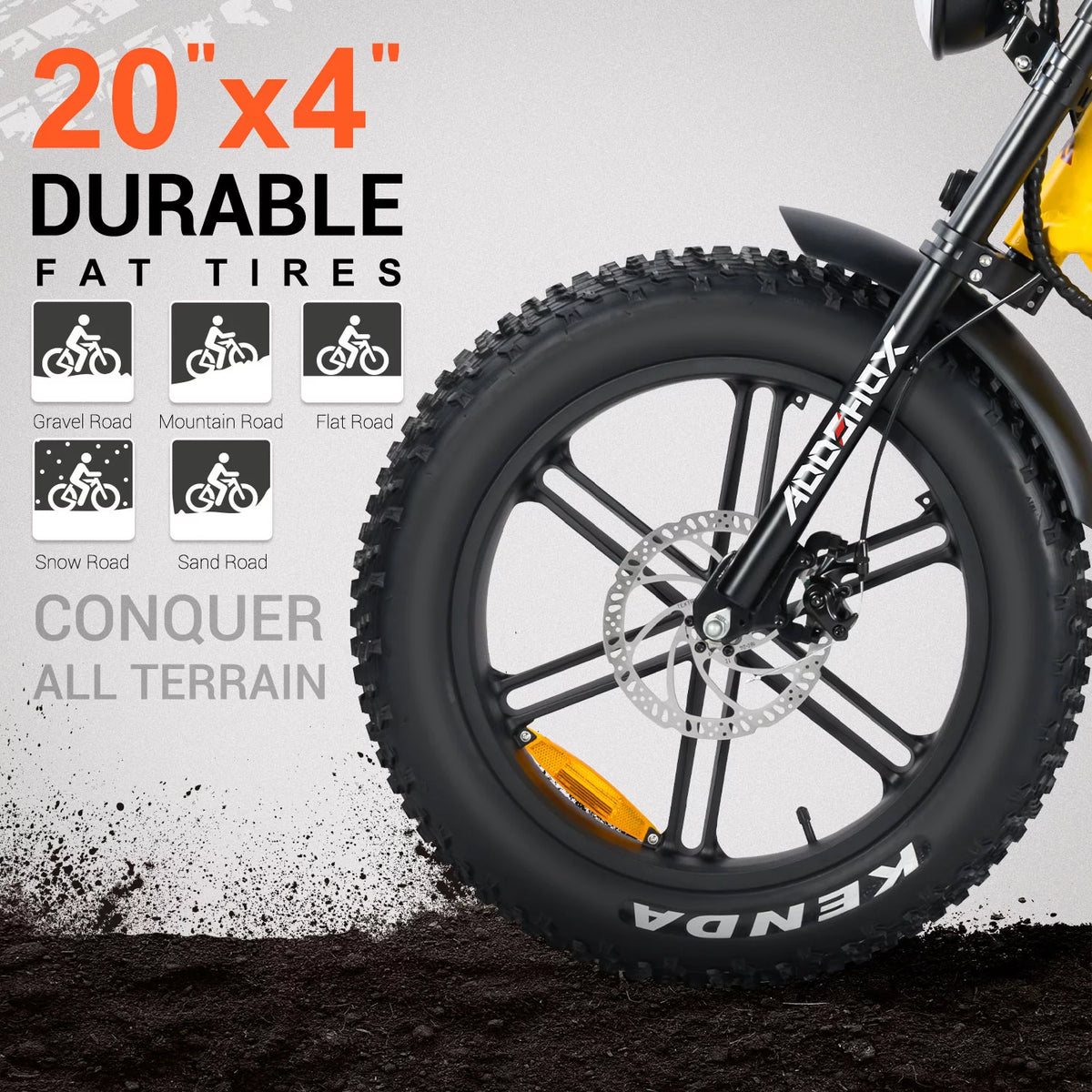 750W 20" Fat Tire Electric Bike E318442