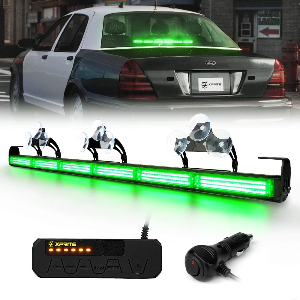 35" COB LED Emergency Traffic Advisor Strobe Light Bar with Controller F27365