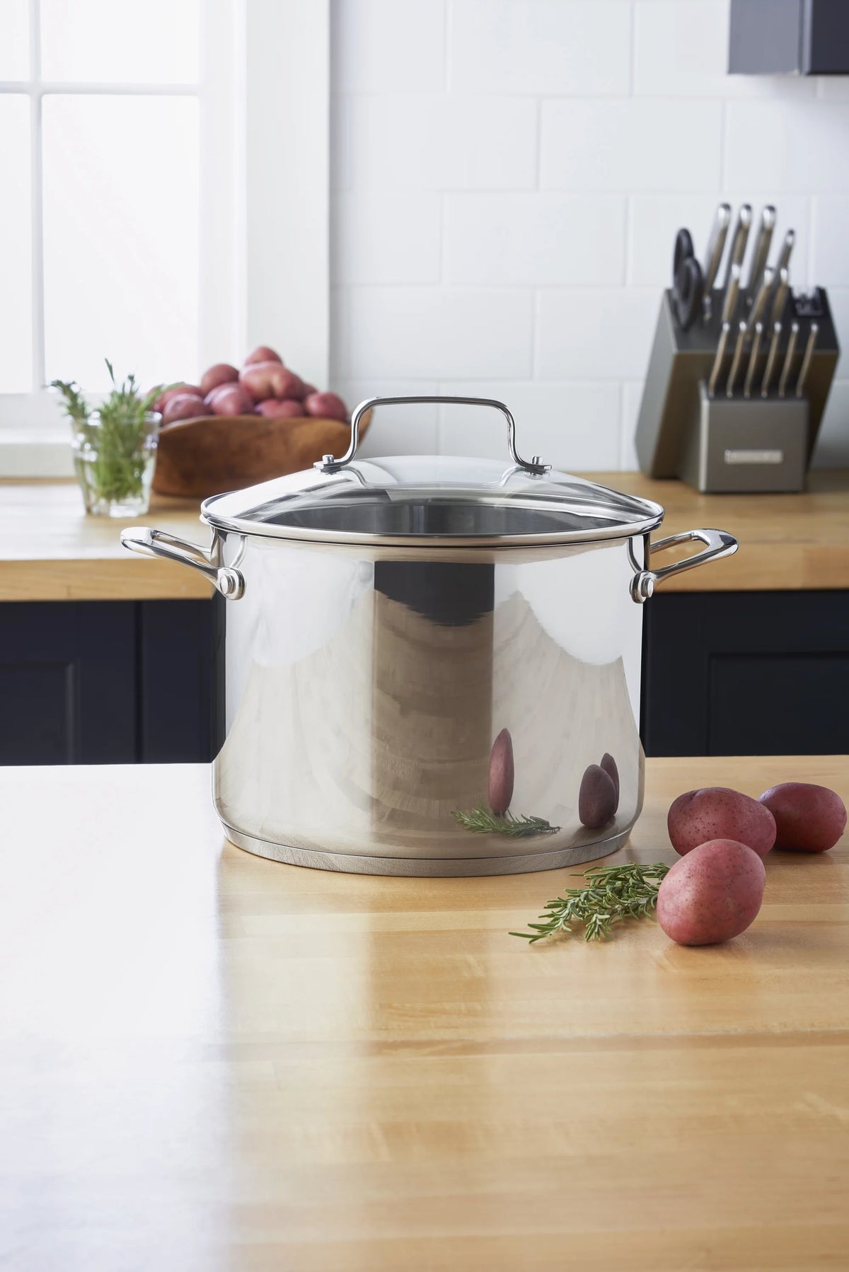Stainless Steel 8.0-Quart Stockpot With Lid E48719