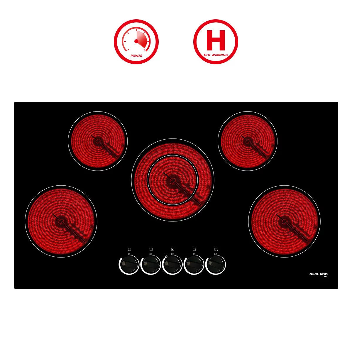 5 Burner Ceramic Electric Cooktop X78441