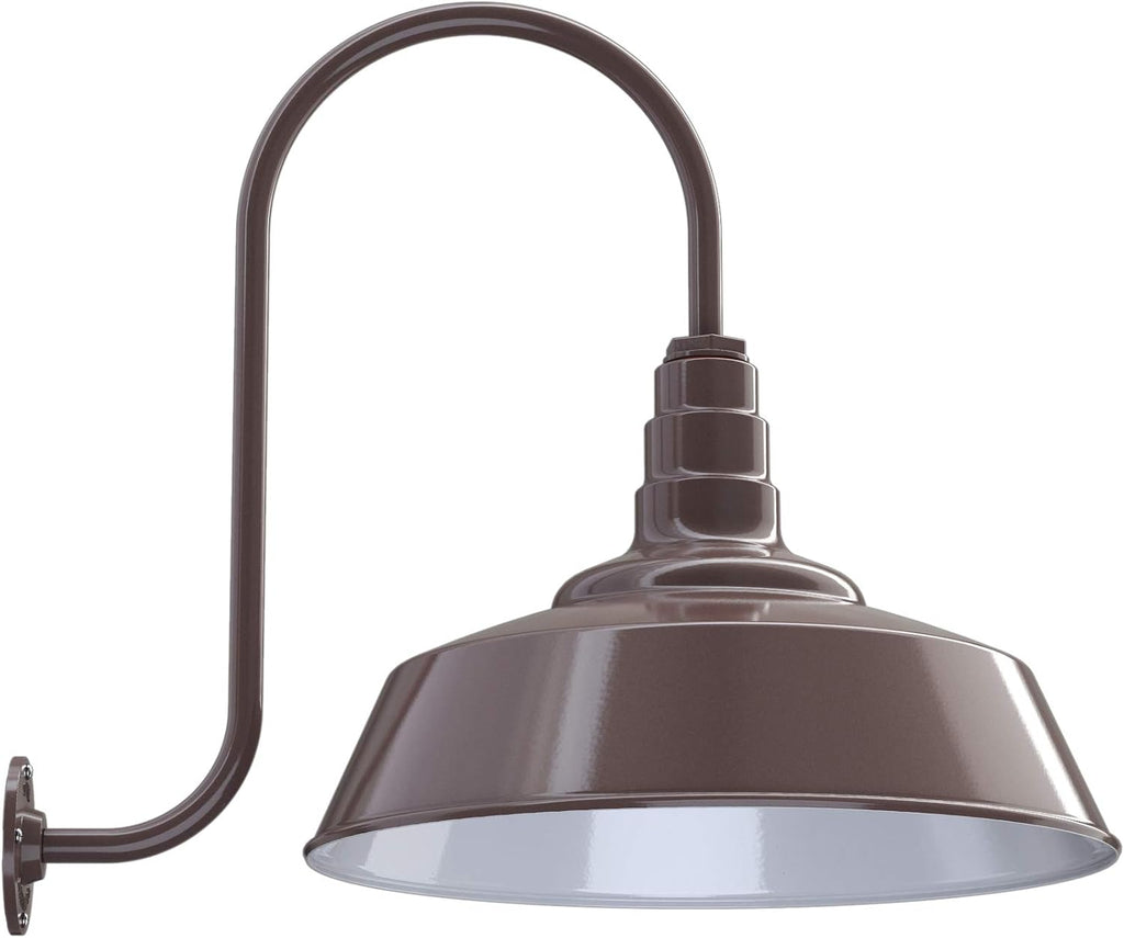 Black 20 inch Dome Barn Light S129