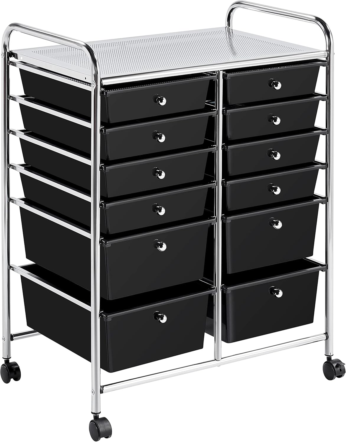 12 Drawers Rolling Storage Cart on Wheels L1261