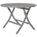 Round Folding Table - Grey O73021