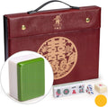 146 Medium Size Tiles Chinese Mahjong Game Set with 3 Dice and Wind Indicator F608