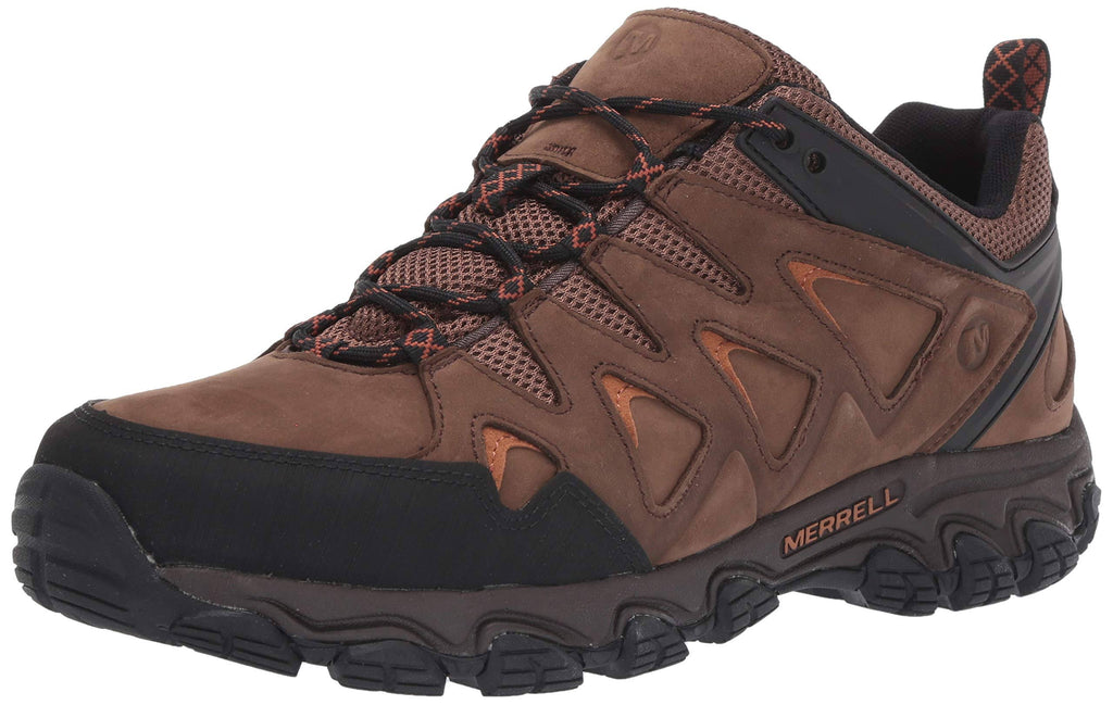 Men's Pulsate Leather Shoes, Size 12, Dark Earth I95607