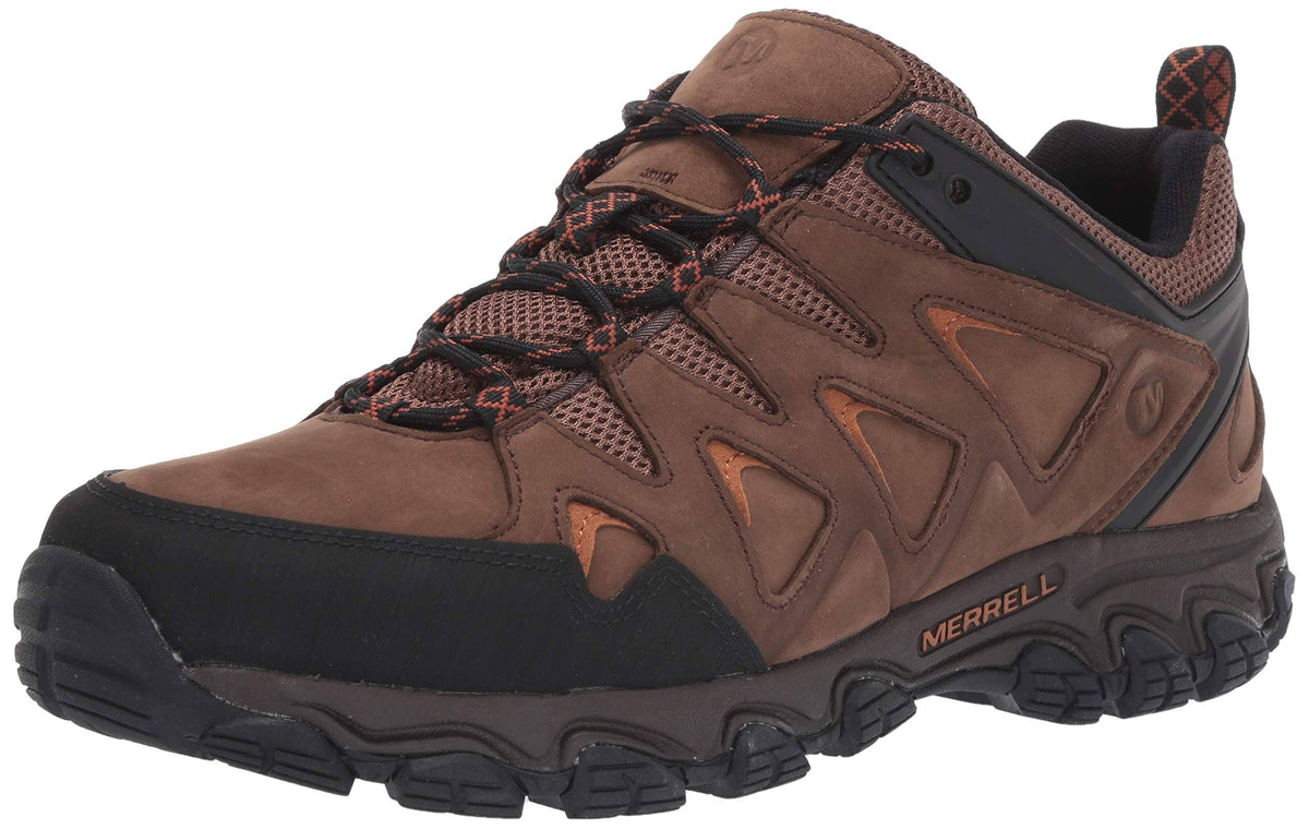 Men's Pulsate Leather Shoes, Size 12, Dark Earth I95607