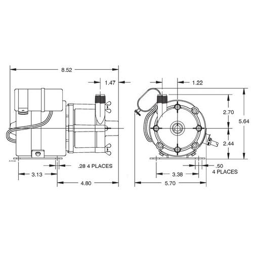 Magnetic Drive Pump 230V 6ft 50/60Hz W455162