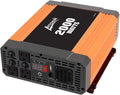 2000W Power Inverter 12V to 110V Digital LCD Display 3AC Outlets 2.1A USB L552266