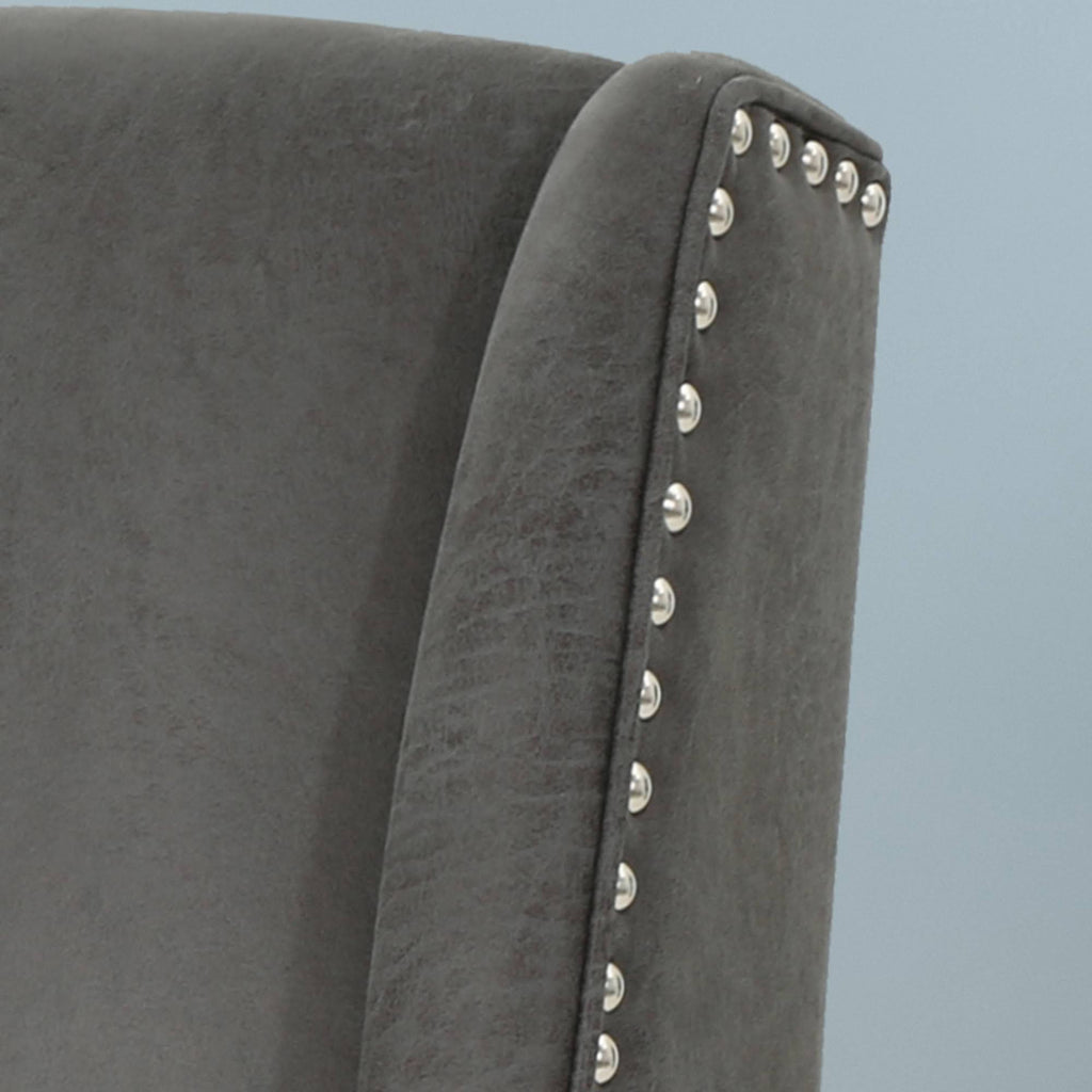 Slate Microfiber Desk Chair U2749