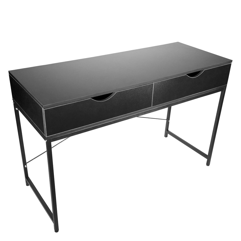 Black Computer Desk with Drawers M7149