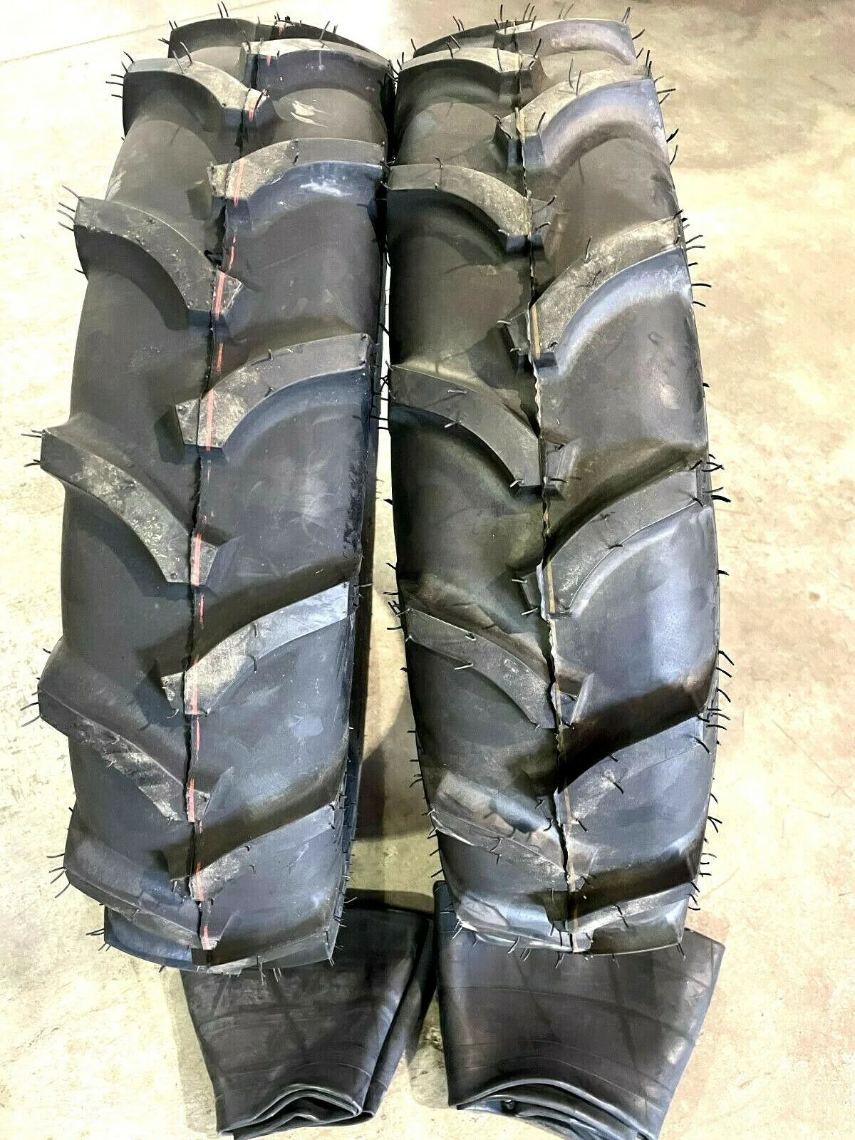 7.50-16 Farm Tractor Lug Tires With Tubes 8 Ply D726003
