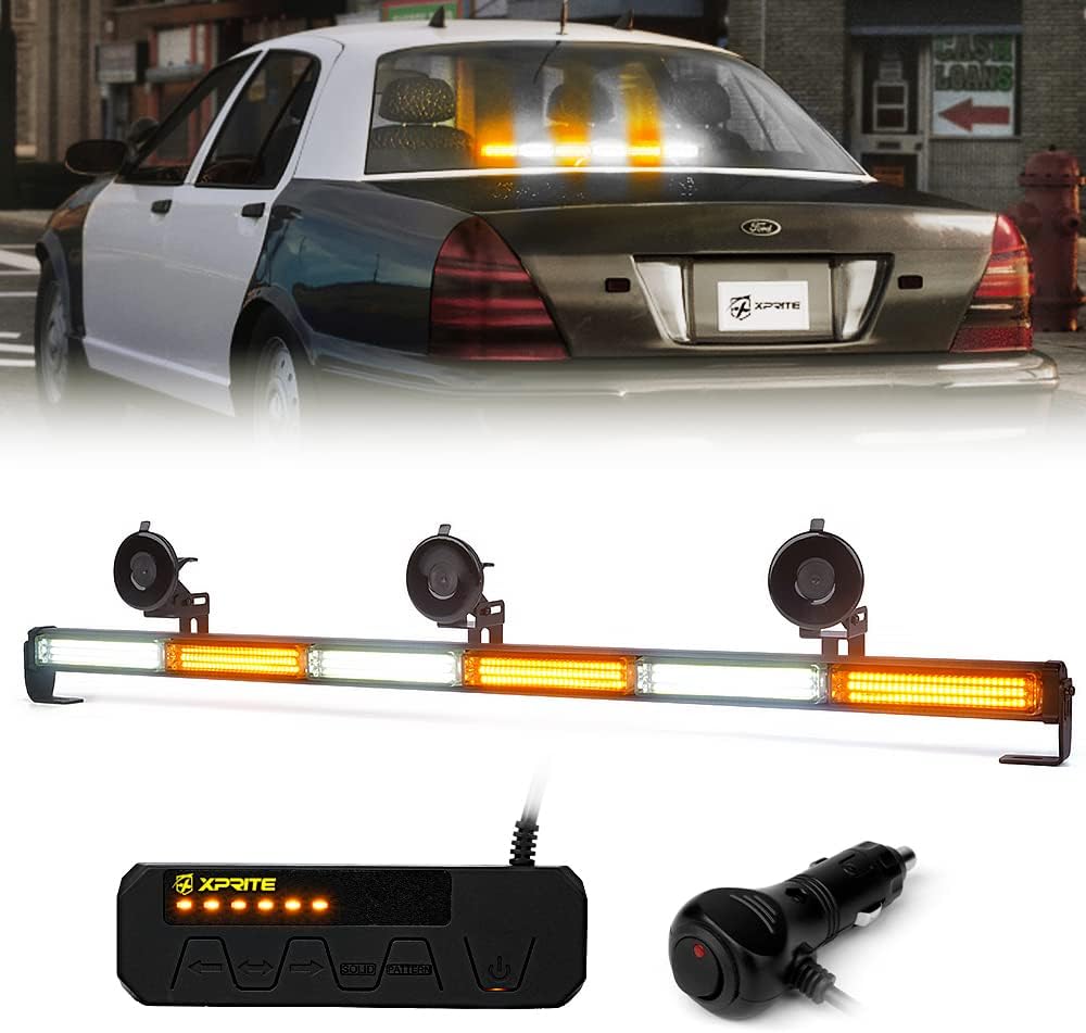35" COB LED Emergency Traffic Advisor Strobe Light Bar with Controller F27365