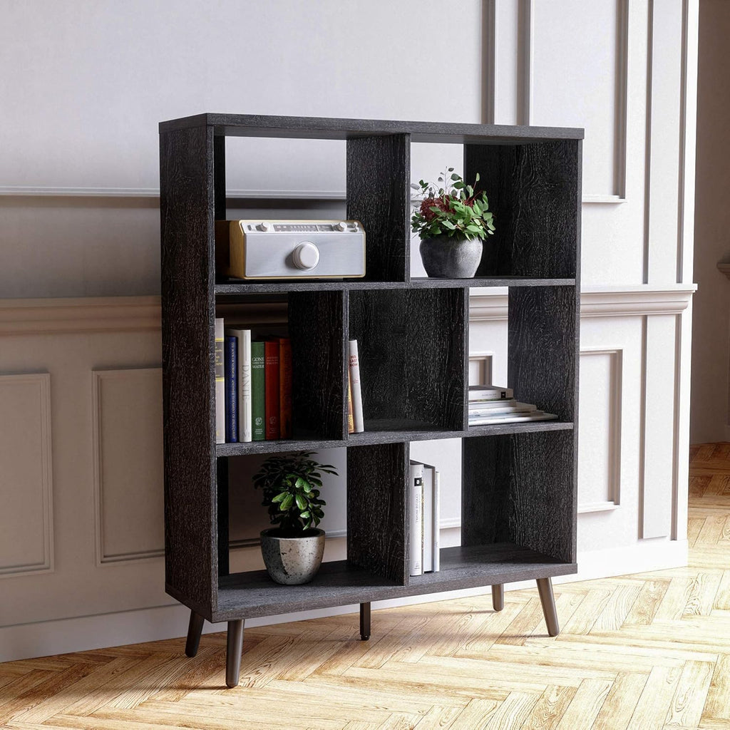 Ashwood Black Cube Bookcase H503873