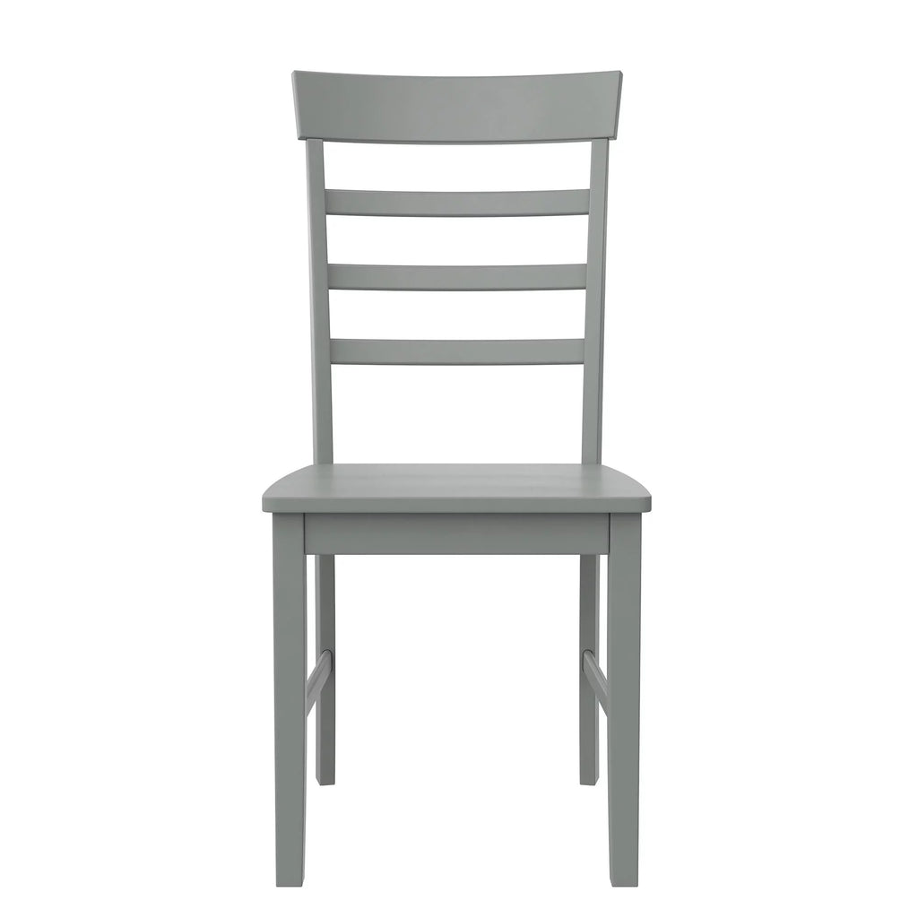 3-Piece Wood Dining Set with Double Drop Leaf Gray I4154