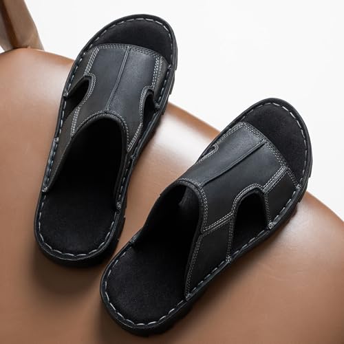 Leather Slip On Sandals K100