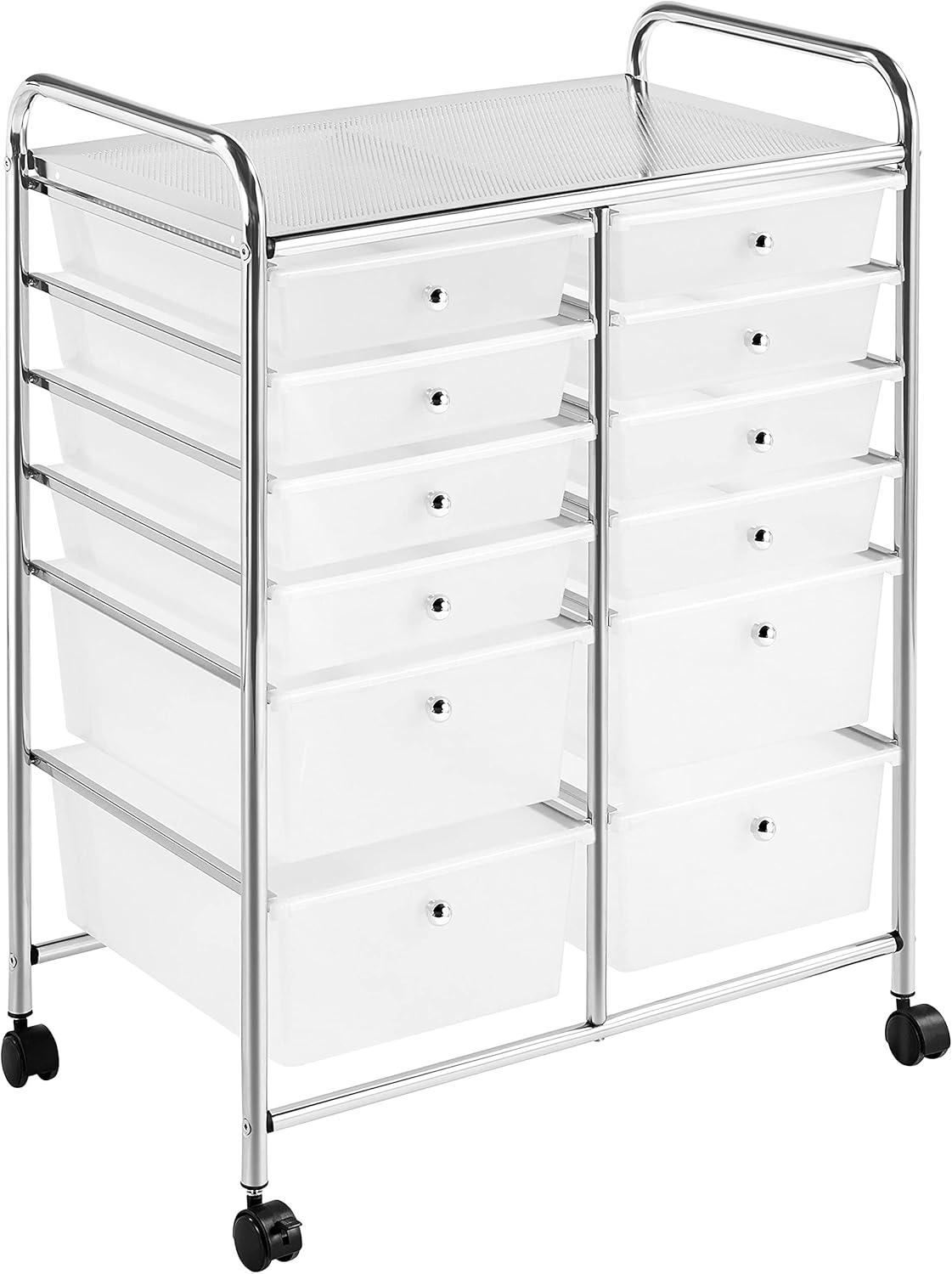 12 Drawers Rolling Storage Cart on Wheels L1261