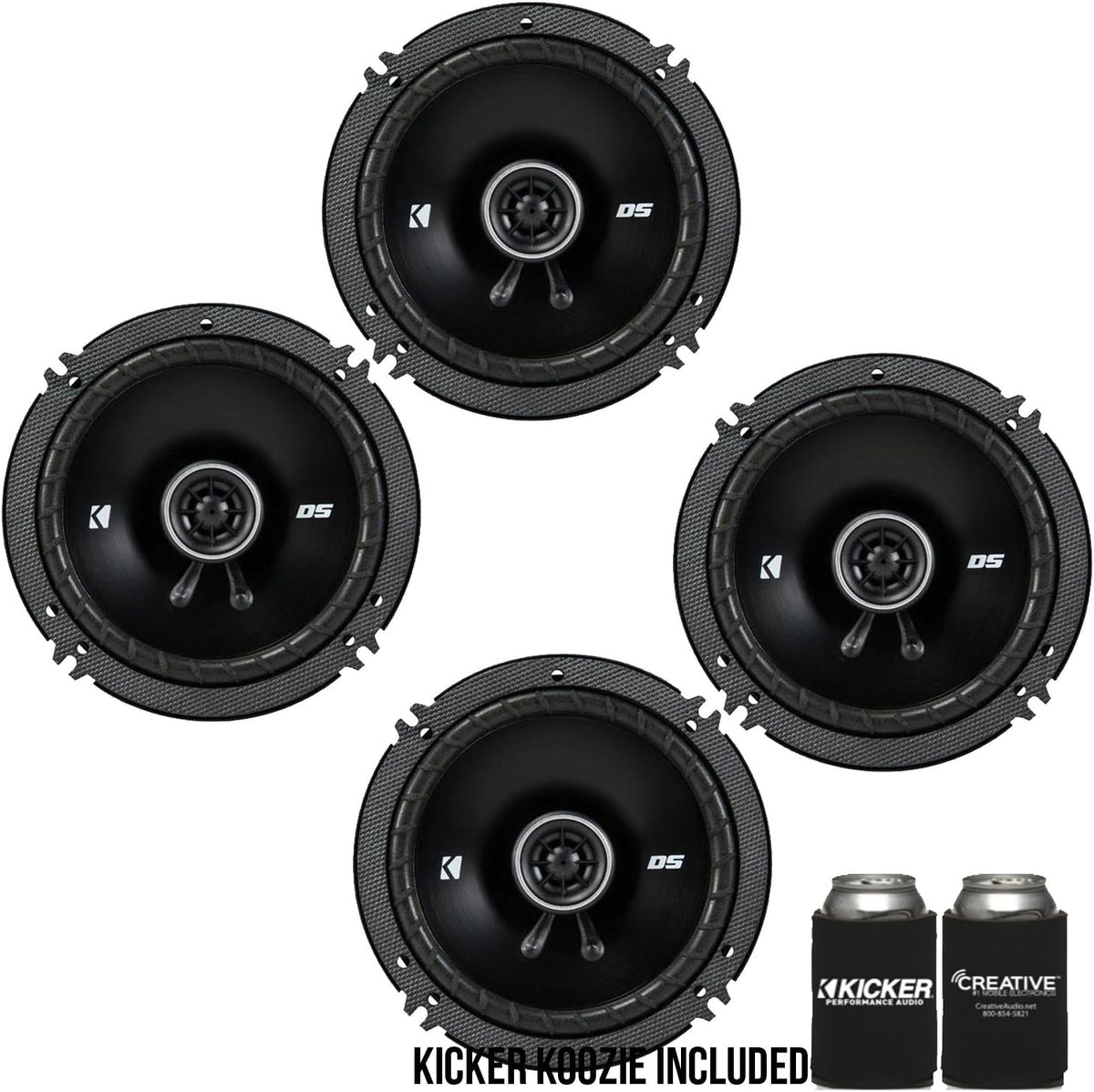 6.5-Inch Coaxial Speakers, 4-Ohm Bundle E487038