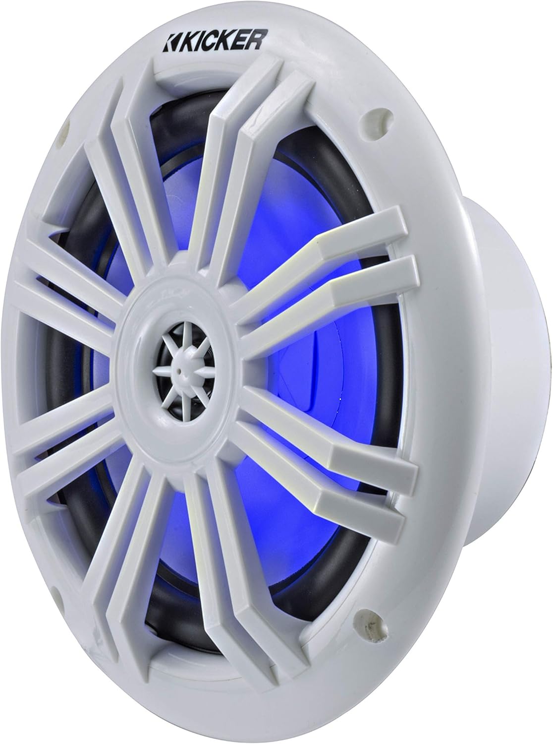 6.5 Inch 2 Way Coaxial Marine LED Boat Speakers, Pair, 4 Ohm, 150 Max Watts, Blue F45226
