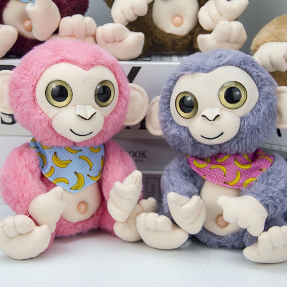 Talking Monkey Repeats What You Say Nodding Electric Interactive Animated Toy Speaking Plush Buddy, 7 Inch Z497