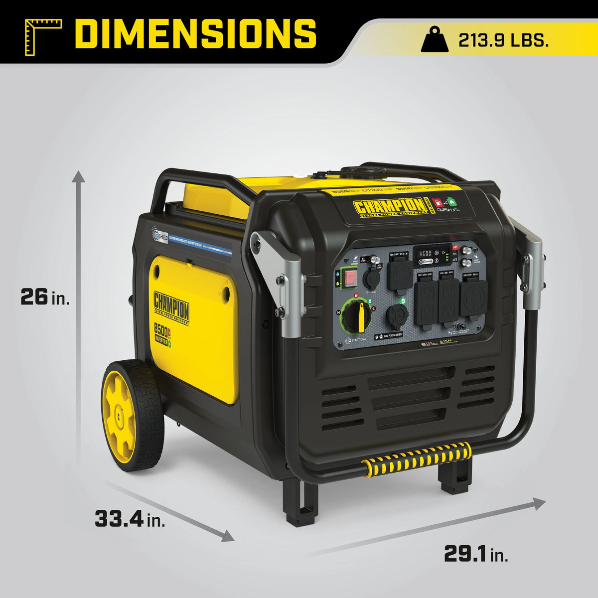 8500-Watt Dual Fuel Inverter Generator T476