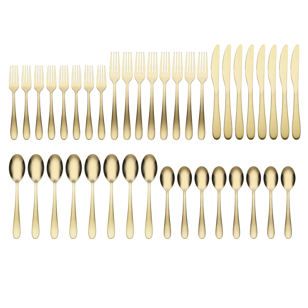 Gold 40 Piece Flatware Set N749172