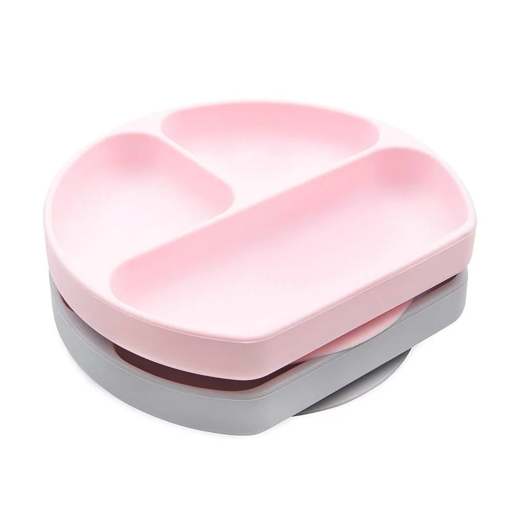 Silicone Suction Divided Baby Plate, BPA Free, 2pk N46372
