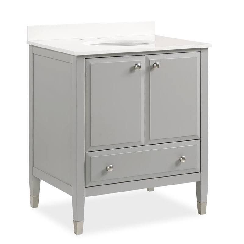 Gray Bathroom Vanity with Sink H315