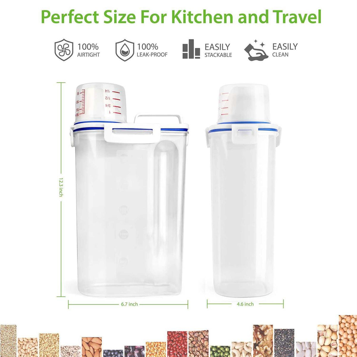 Rice Airtight Storage Container 3 to 5lbs D7002