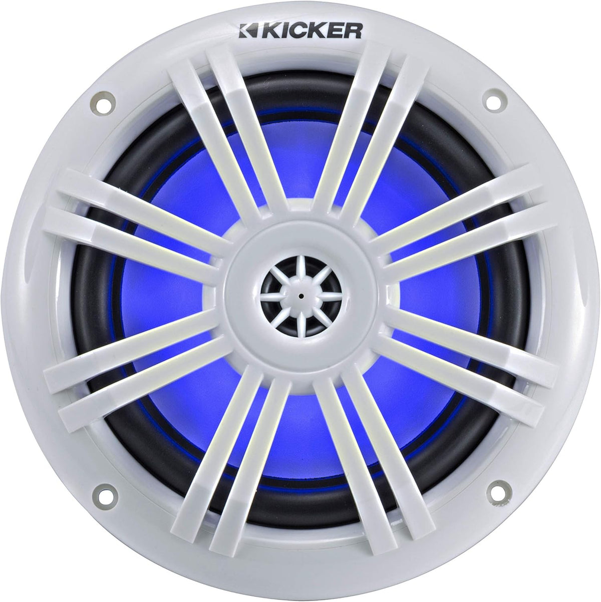 6.5 Inch 2 Way Coaxial Marine LED Boat Speakers, Pair, 4 Ohm, 150 Max Watts, Blue F45226