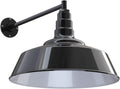 Black 20 inch Dome Barn Light S129