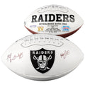 Autographed White Panel Football with HOF Inscription C144